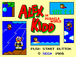 Alex Kidd in Miracle World (USA, Europe) (v1.1) Title Screen